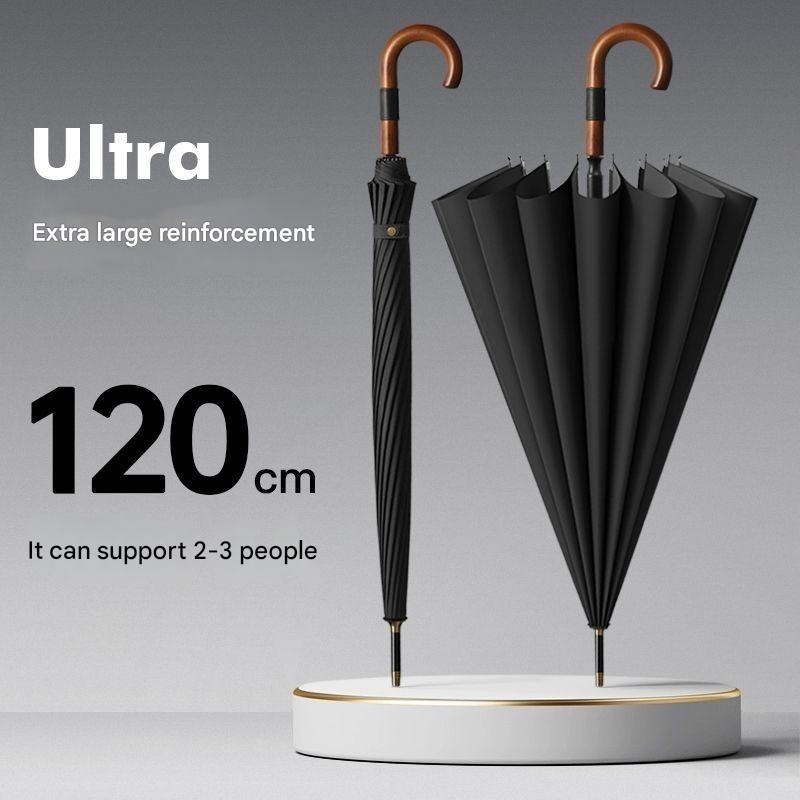 Golf Umbrella Large - 16-rib Extra-large Hook Handle Umbrella Enlarged