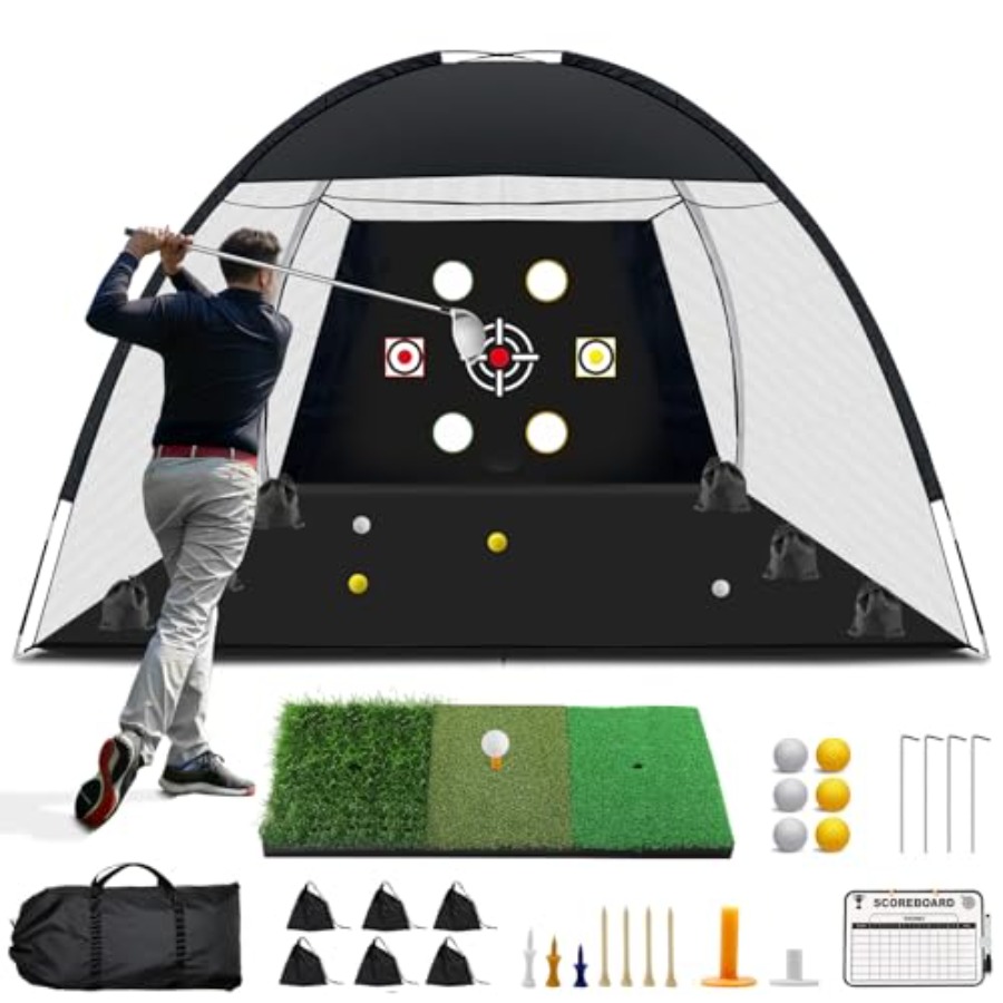 Practice Net Hitting - Golf Net, 10x7 Ft Practice Hitting