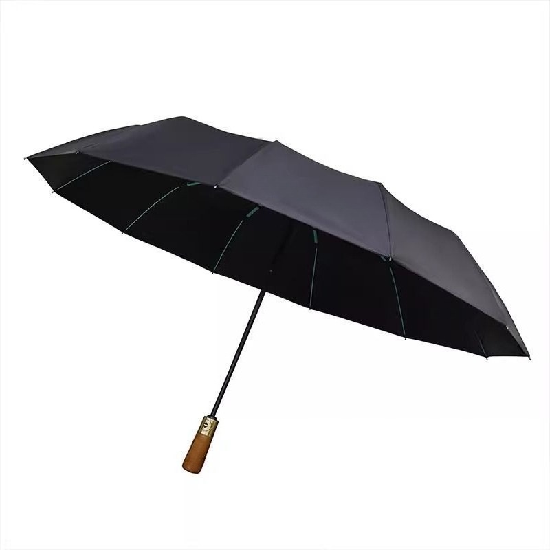Golf Umbrella Large - Suitable For Mercedes-Benz Short Wooden Handle