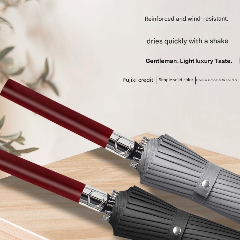 Automatic Wooden Long-handled  - Golf Umbrella Large 评论和价格