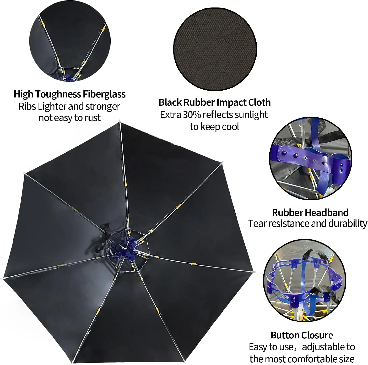 Umbrella Hat Folding Adjustabl - Golf Umbrella Large 评论和价格