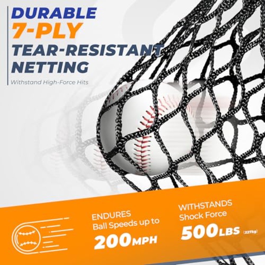 7 x 7 Feet Baseball Net, Baseb - Practice Net Hitting 评论和价格