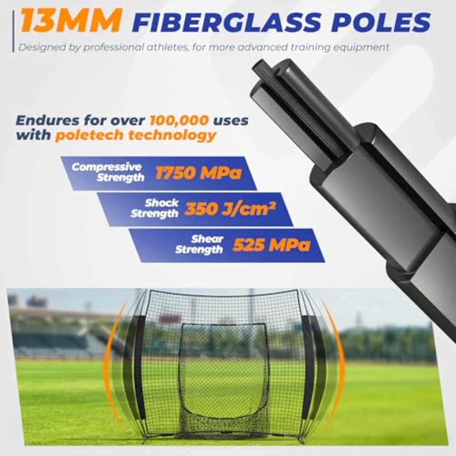 7 x 7 Feet Baseball Net, Baseb - Practice Net Hitting 评论和价格