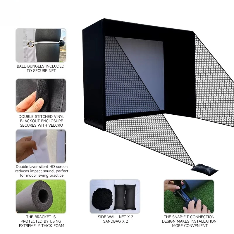 Golf Simulator Enclosure Nets  - Practice Net Hitting 评论和价格