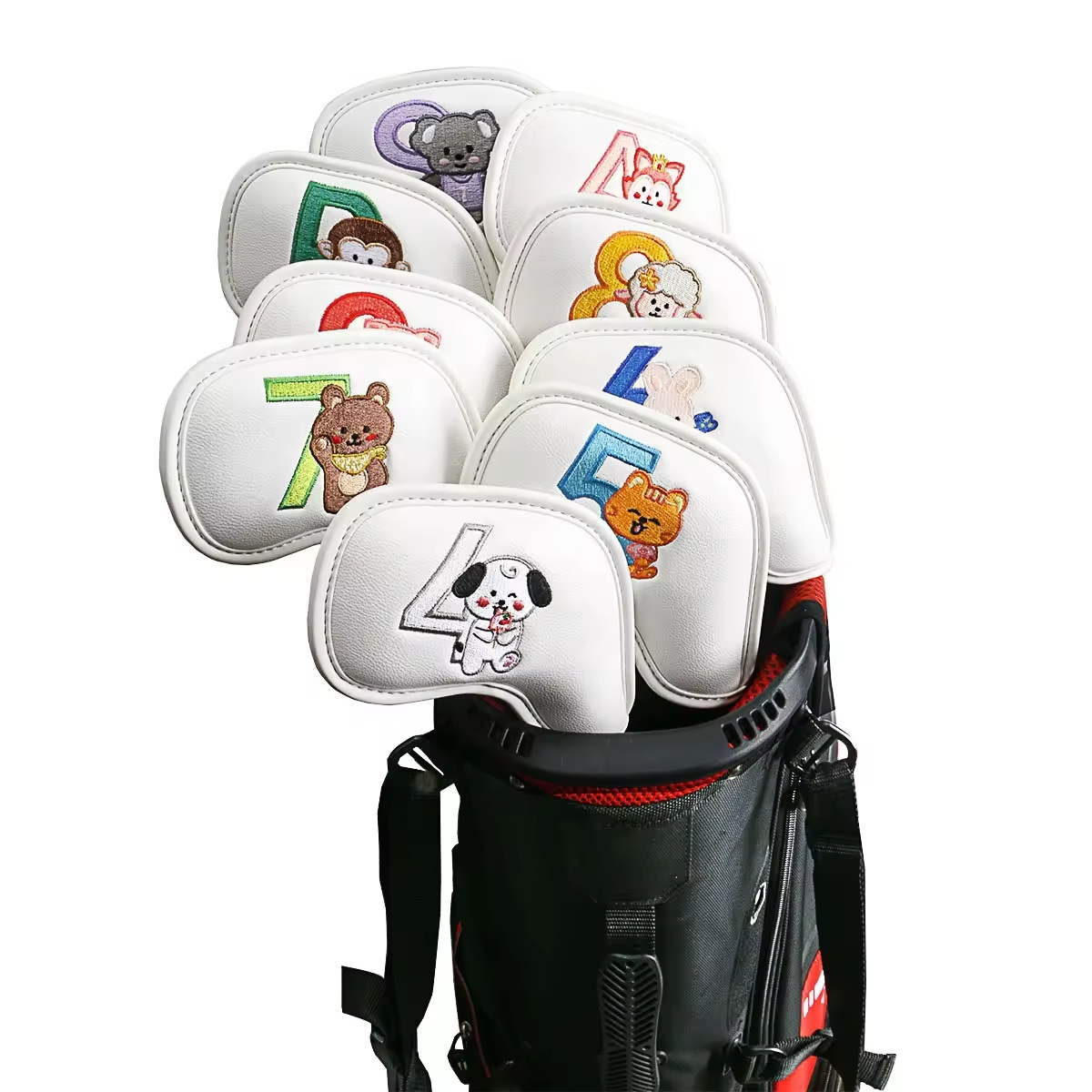 9Pcs Cute Cartoon Animal Golf  - Golf Equipment Organizer 评论和价格